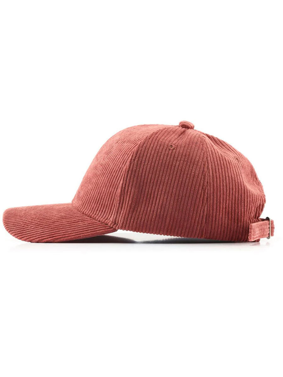 Lässige warme Retro-Baseballcap aus Cord im Sportlook