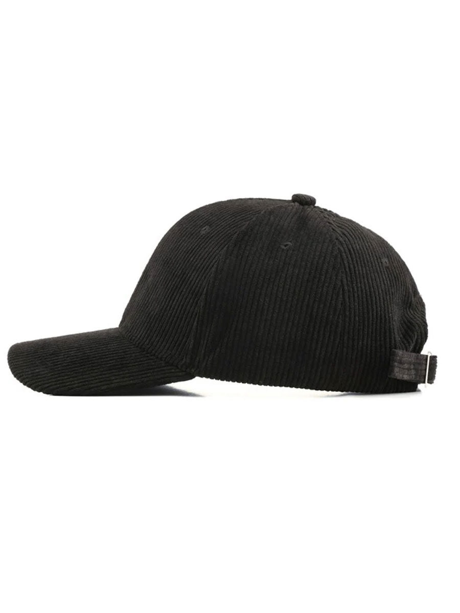 Lässige warme Retro-Baseballcap aus Cord im Sportlook