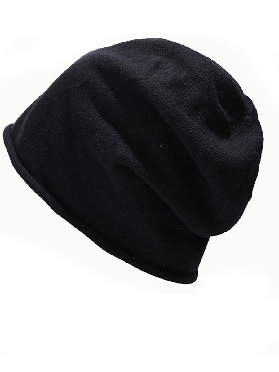 Vielseitige lockere Retro-Strickmütze